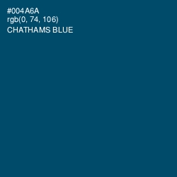 #004A6A - Chathams Blue Color Image